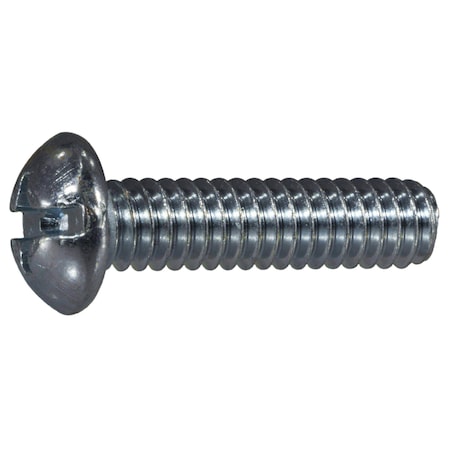 Midwest Fastener 1/4"-20 x 1 in Combination Phillips/Slotted Round Machine Screw, Zinc Plated Steel, 100 PK 07684